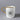 White mug with gold rim and 'King Charles III Coronation' design on a white background