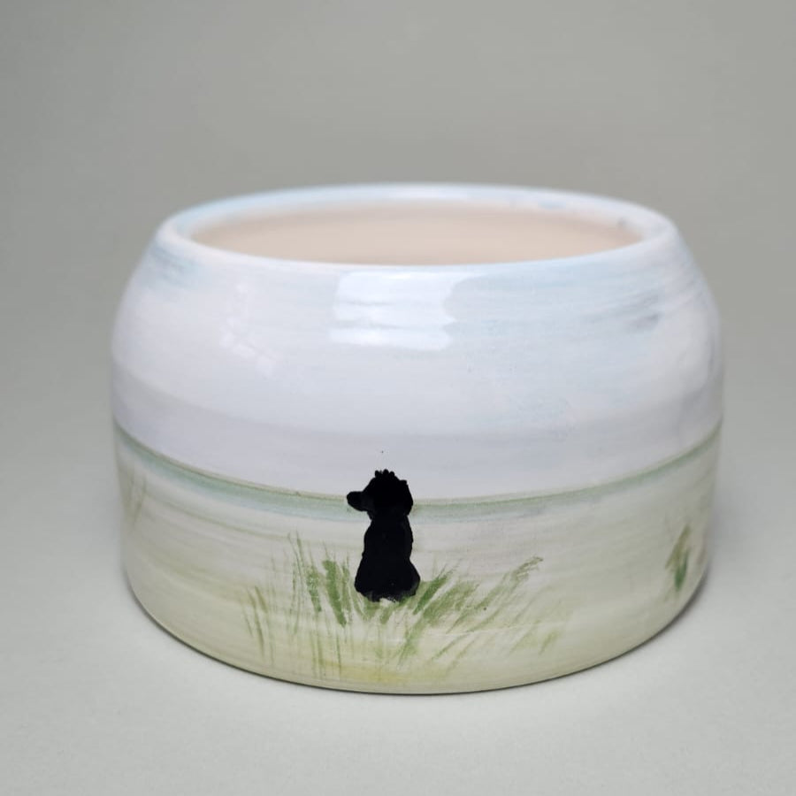 A Summer's Day Handpainted Cocker Spaniel Bowl