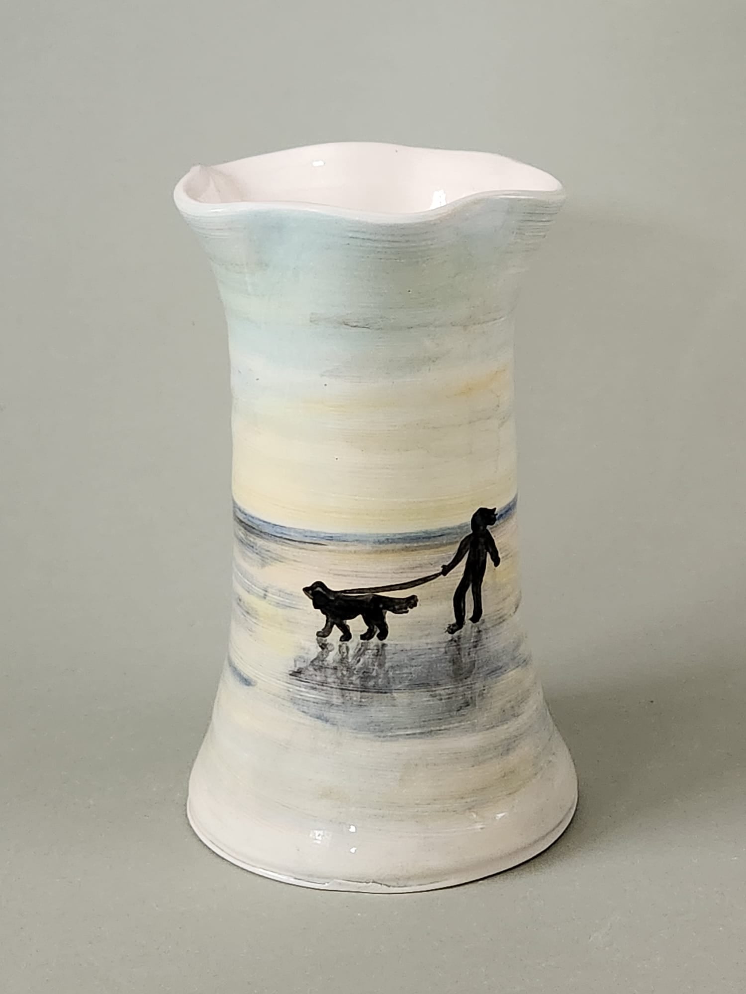 Handmade Vase – Walk by the Shore (One of a Kind)
