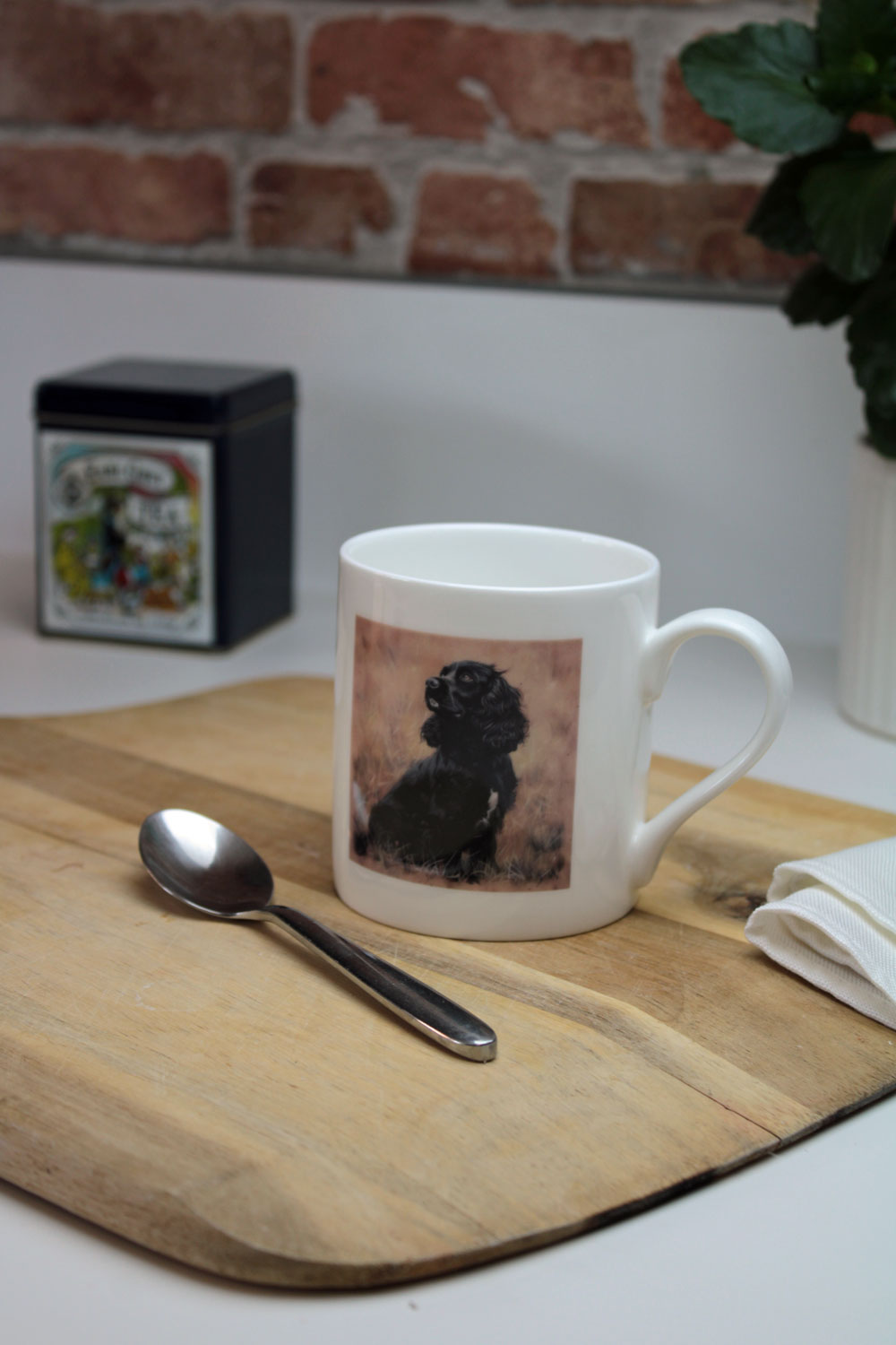 Tazza In Ceramica Cocker Spaniel – 312 Ml, Lavabile In Microonde E Lavastoviglie, Decorata A Mano UK