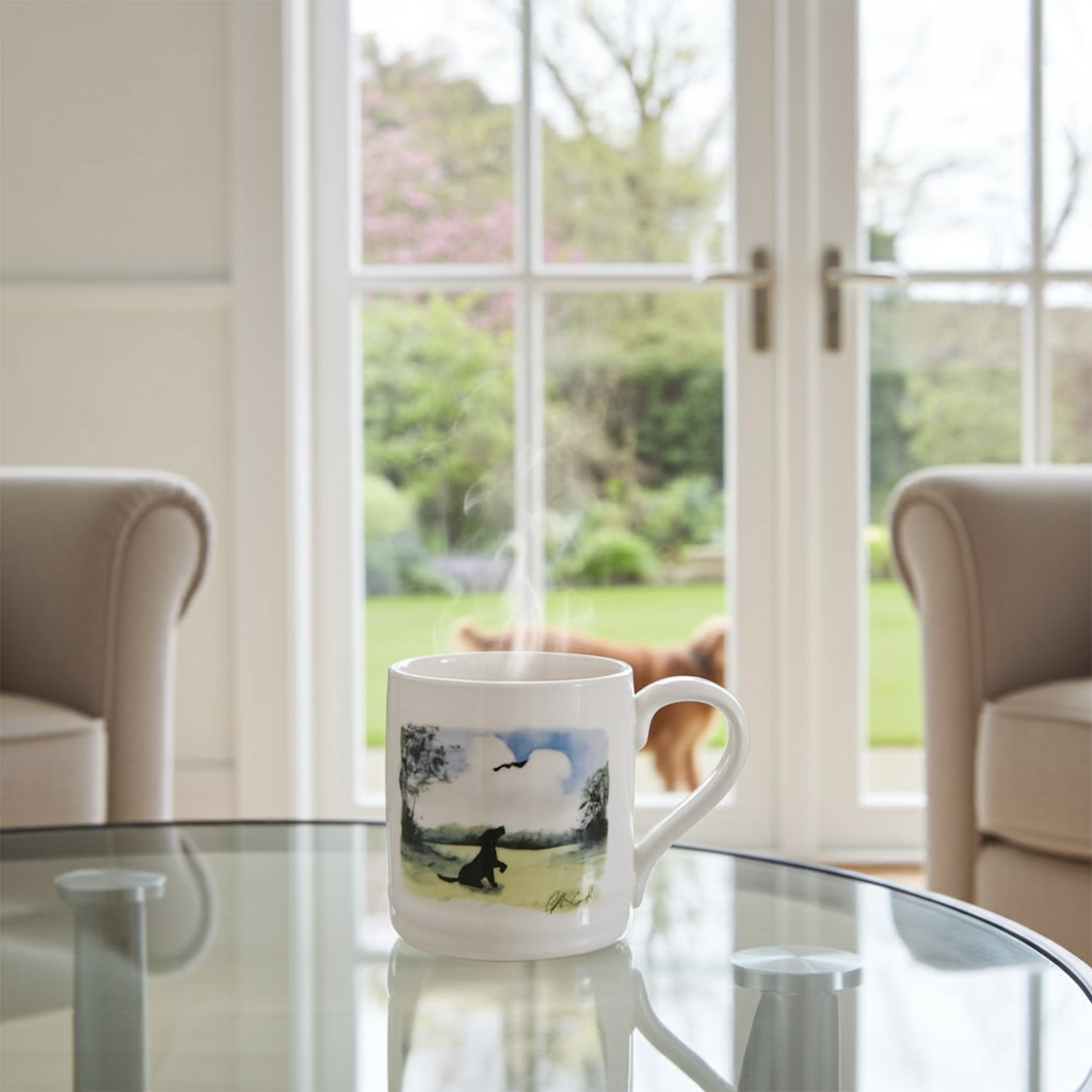 Spring Mug – Cocker Spaniel & Bird